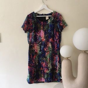 Neon Palm Japna Shift Dress